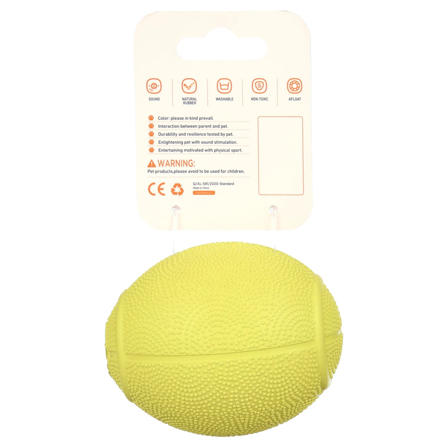 Squeaky Dog Ball, Interactive Dog Toys for Boredom, Non-Toxic Bpa-Free, Ultra Durable Natural Rubber Training Squeaky Pet Toys for Large Medium Small Dogs
