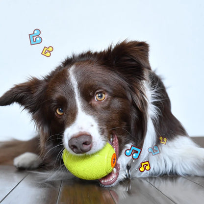Squeaky Dog Ball, Interactive Dog Toys for Boredom, Non-Toxic Bpa-Free, Ultra Durable Natural Rubber Training Squeaky Pet Toys for Large Medium Small Dogs