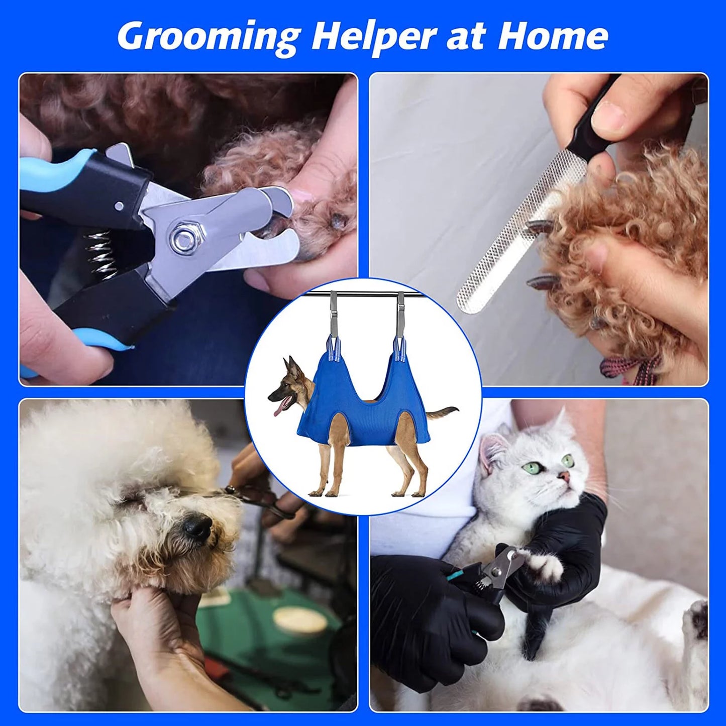 Pet Grooming for Dog Grooming Harness for Nail Trimming Pet Grooming Sling Helper Holder Pet Supplies Red S